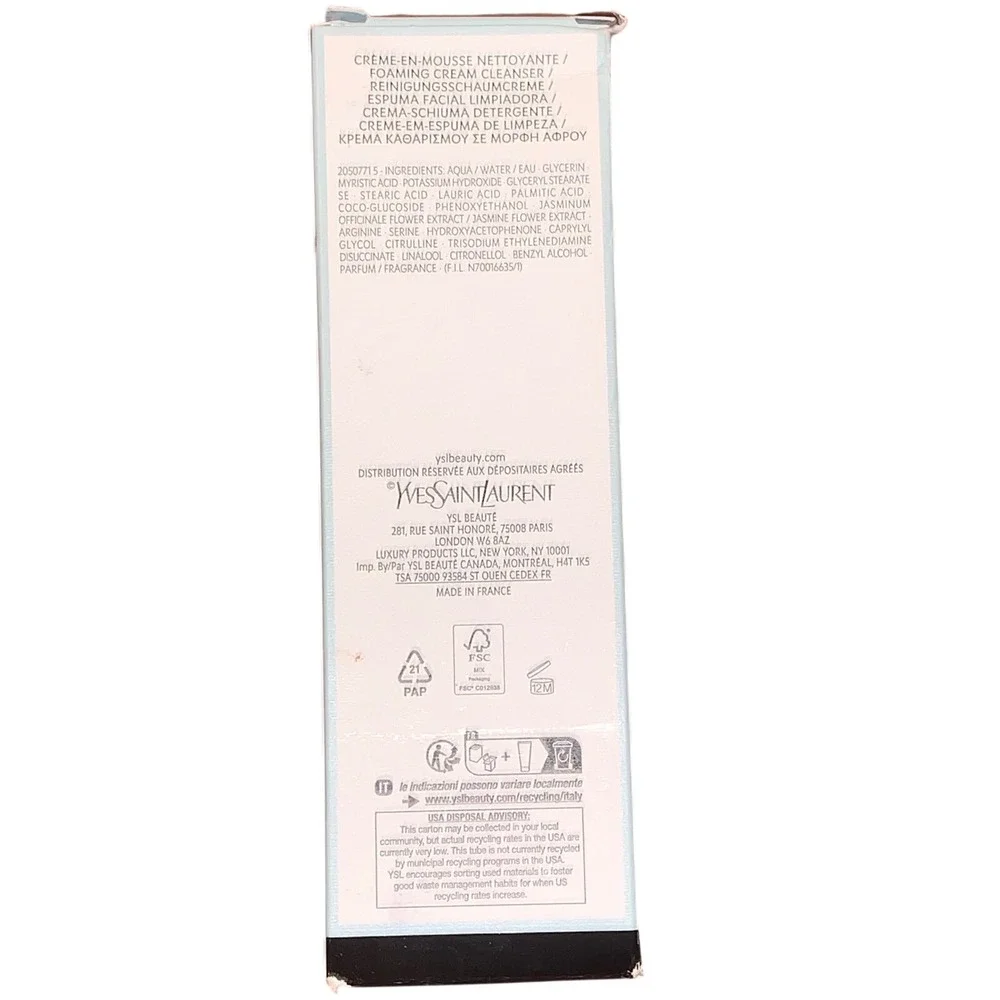 YSL Pure Shots Clean‎ Reboot Mousse Cleanser Yves Saint Laurent New